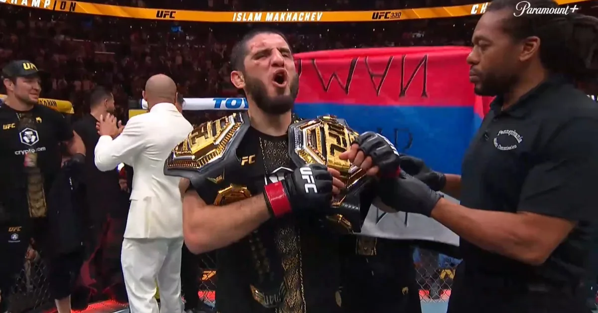 イスラム・マカチェフ、流血の激闘制す！UFC330でガリーに判定勝ち＆王座防衛